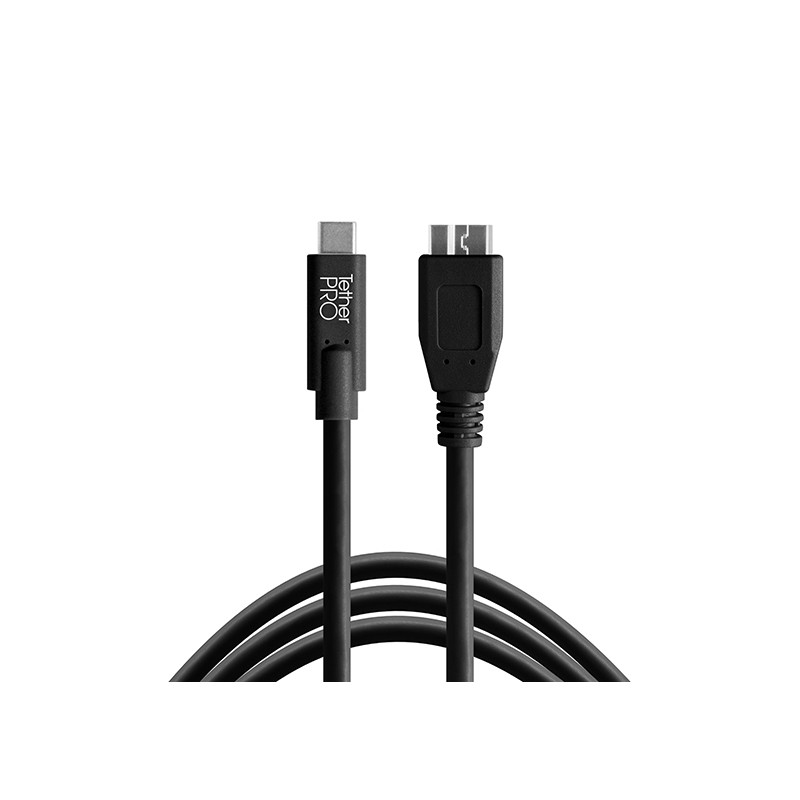Tether Tools Tether Pro USB C to 3.0 Micro B Black (4.6m) CUC3315-BLK
